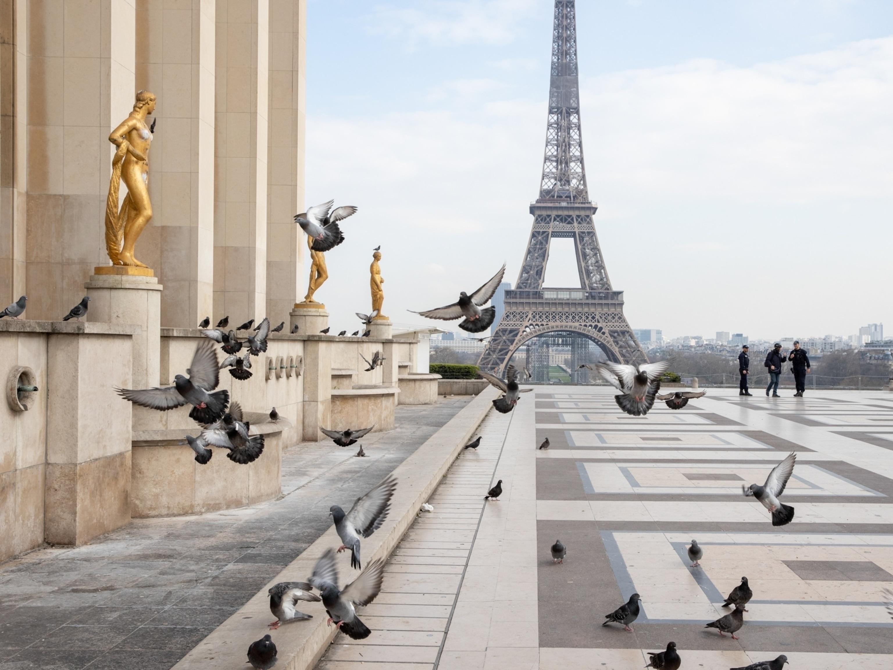 It's eerie': Capturing the emptiness of Paris, a city under lockdown